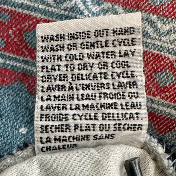 Parish Nation Men’s Jean Jogger Drawstring Fair Isle Pants size Large NWT - Picture 9 of 10